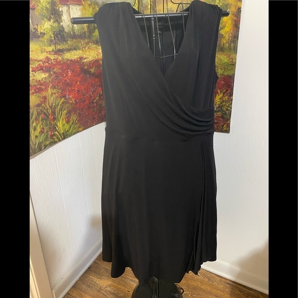 ALYX Size 1X wrap v neck soft stretch dressy‎ work attire comfy sexy